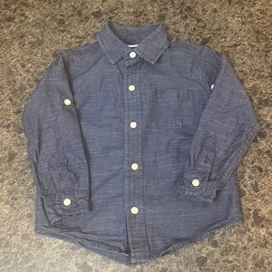 Janie and Jack boys navy button down 2T
